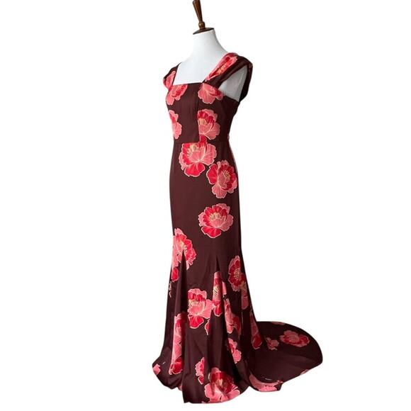 Formal Dress 12 Homecoming Gown Long Dress Maxi Y2K Fall Floral Special Occasion - Picture 7 of 13